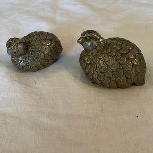 Vintage Gucci pewter salt and pepper shaker set